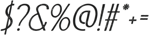 Acello Stamp Italic otf (400) Font OTHER CHARS