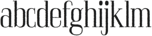 Acelon Rough Regular otf (400) Font LOWERCASE