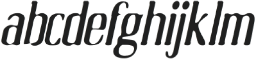 AcelonBlur-Italic otf (400) Font LOWERCASE