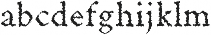 Achazia Distorted otf (400) Font LOWERCASE