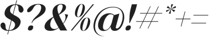 Achemost Italic otf (400) Font OTHER CHARS