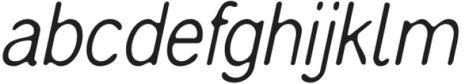 AchielloBlur-Italic otf (400) Font LOWERCASE