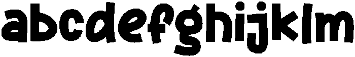 Achiko Regular otf (400) Font LOWERCASE