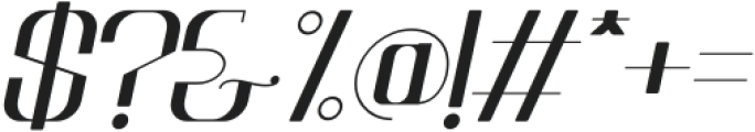 Achone Italic otf (400) Font OTHER CHARS