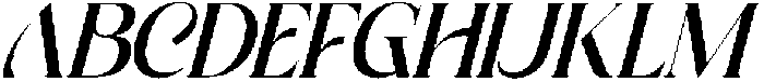 AchromaEditorial-Italic otf (400) Font UPPERCASE