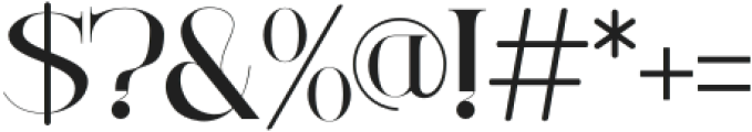 Ackor Regular otf (400) Font OTHER CHARS