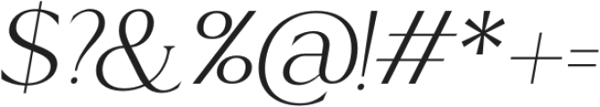 Acosta Italic Extra Light Italic otf (200) Font OTHER CHARS