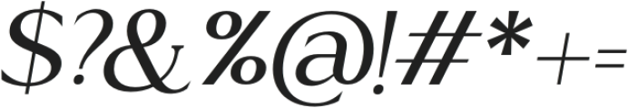 Acosta Italic Medium Italic otf (500) Font OTHER CHARS