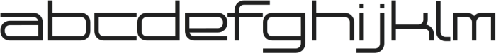 Acrofast otf (400) Font LOWERCASE