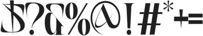 Across Corner Bold otf (700) Font OTHER CHARS