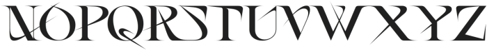 Across Corner Bold otf (700) Font UPPERCASE