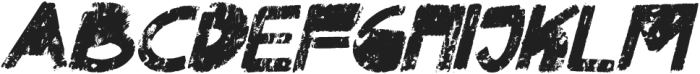 Across Grunge Regular Italic otf (400) Font UPPERCASE
