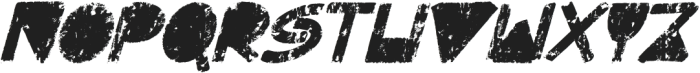 Across Grunge Regular Italic otf (400) Font LOWERCASE