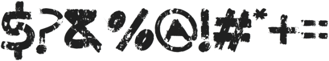 Across Grunge Regular otf (400) Font OTHER CHARS