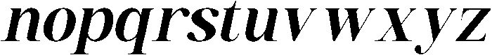 Acthirey Oblique otf (400) Font LOWERCASE