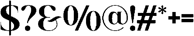 Acthirey Regular otf (400) Font OTHER CHARS