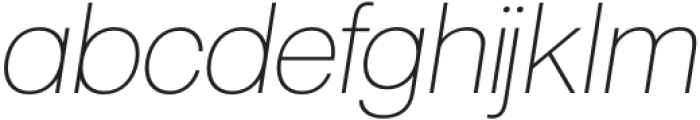 Active Uno ExtraLight Italic otf (200) Font LOWERCASE