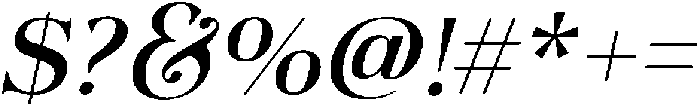 Actualis Light Italic otf (300) Font OTHER CHARS