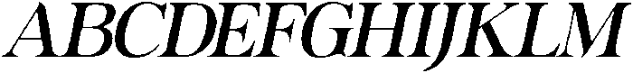 Actualis Light Italic otf (300) Font UPPERCASE