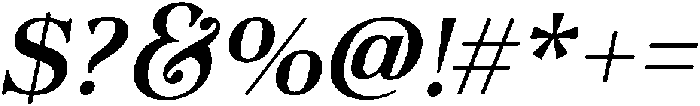 Actualis Medium Italic otf (500) Font OTHER CHARS