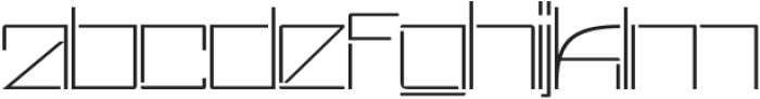 Actuatech Thin otf (100) Font LOWERCASE