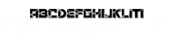 ACCELERARE-shadow.otf Font UPPERCASE