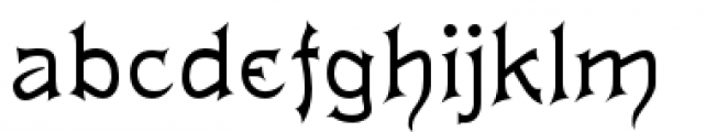 Acantha Font LOWERCASE