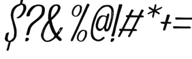 Aceituna Italic Font OTHER CHARS