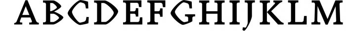 Achazia Serif Typeface Font UPPERCASE