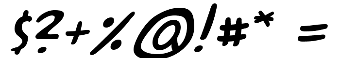 A.C.M.E. Secret Agent Italic Font OTHER CHARS
