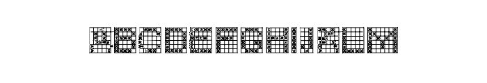 ACSF Festive 5pt 57px Font UPPERCASE