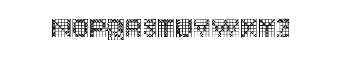 ACSF Festive 5pt 57px Font UPPERCASE