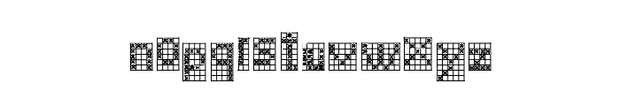 ACSF Festive 5pt 57px Font LOWERCASE