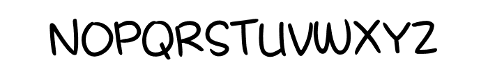 A.Casual.Handwritten.Pen Font UPPERCASE