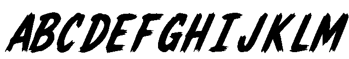 Academic Brush Italic Demo Italic Font UPPERCASE