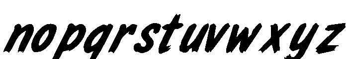 Academic Brush Italic Demo Italic Font LOWERCASE