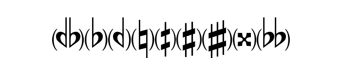 Accidentals Font OTHER CHARS
