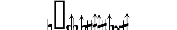 Accidentals Font LOWERCASE