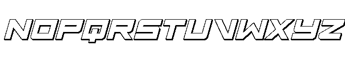 Ace of Swords 3D Italic Font UPPERCASE