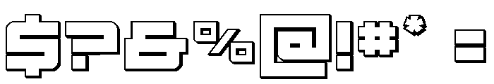 Ace of Swords 3D Font OTHER CHARS