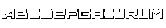 Ace of Swords 3D Font UPPERCASE