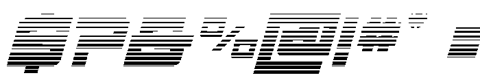 Ace of Swords Gradient Italic Font OTHER CHARS