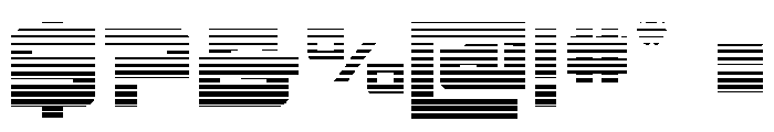 Ace of Swords Gradient Font OTHER CHARS