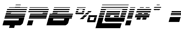 Ace of Swords Halftone Italic Font OTHER CHARS