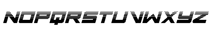 Ace of Swords Halftone Italic Font UPPERCASE