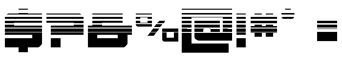 Ace of Swords Halftone Font OTHER CHARS