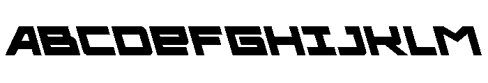 Ace of Swords Leftalic Font UPPERCASE