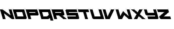 Ace of Swords Leftalic Font LOWERCASE