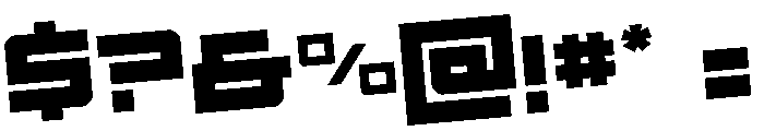 Ace of Swords Rotated Font OTHER CHARS