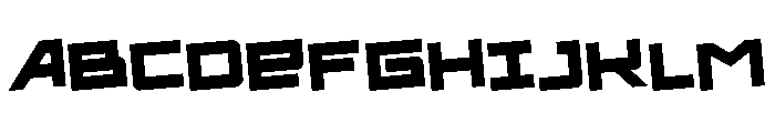 Ace of Swords Rotated Font UPPERCASE